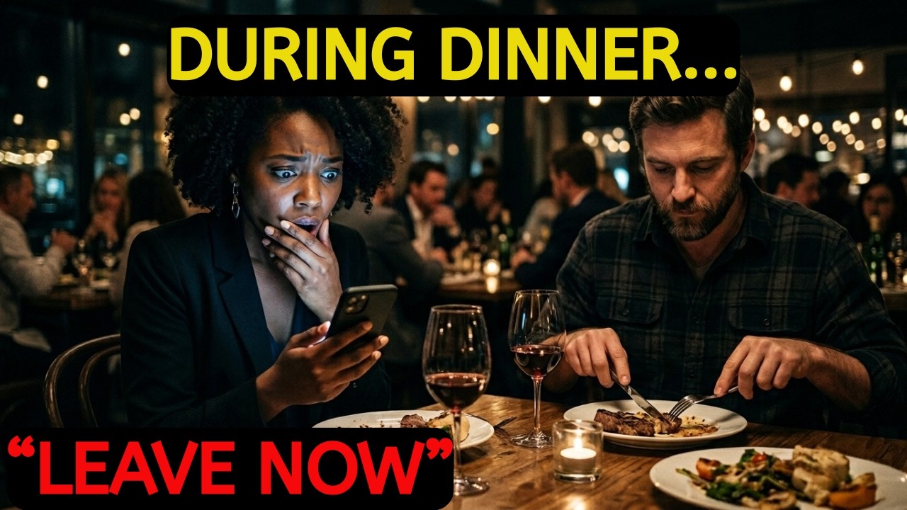During Dinner With Her Husband, She Got A Text Leave Now—He’S Lying To You