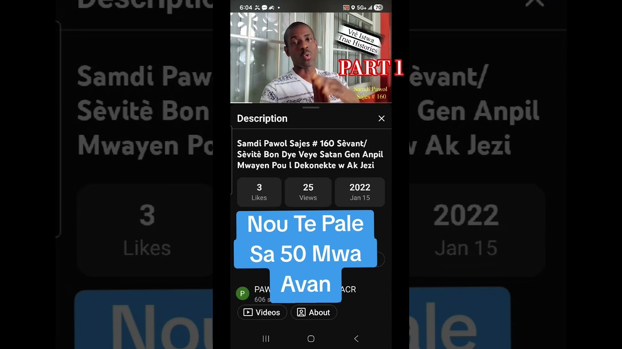 Dimanch Pawol Sajes# 36 