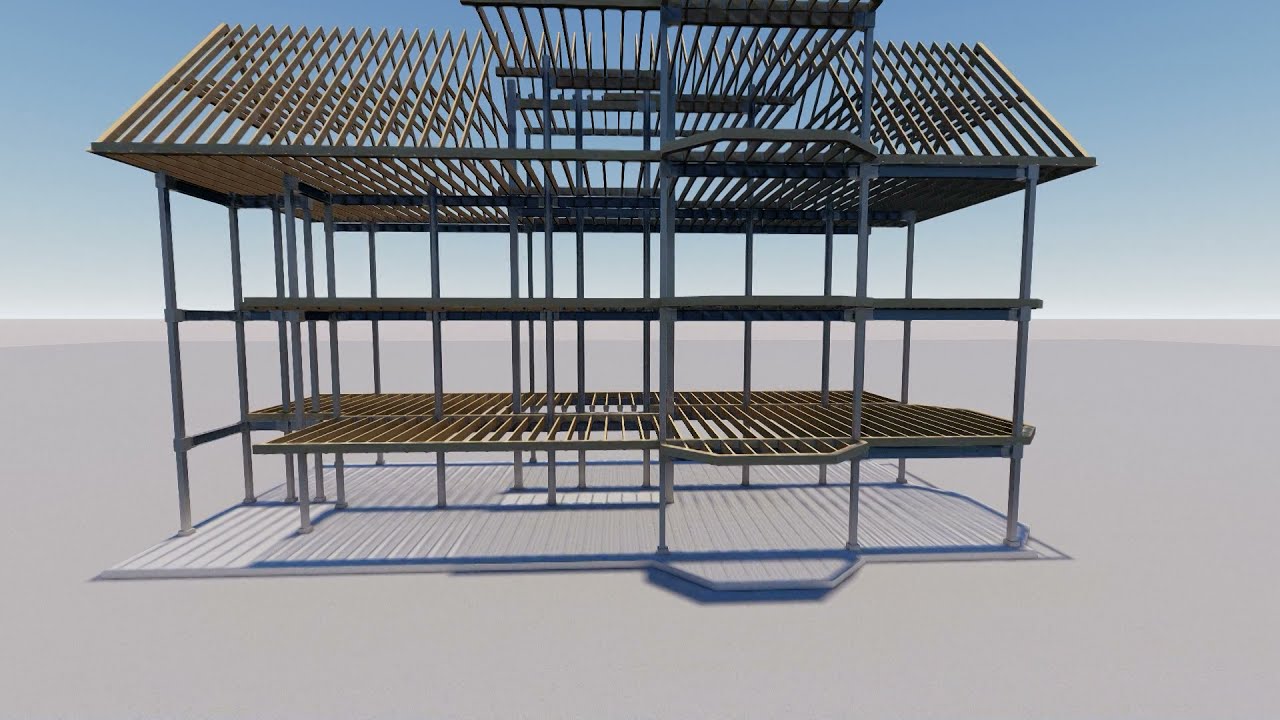 House Structure Animation - 4D Alliance Group