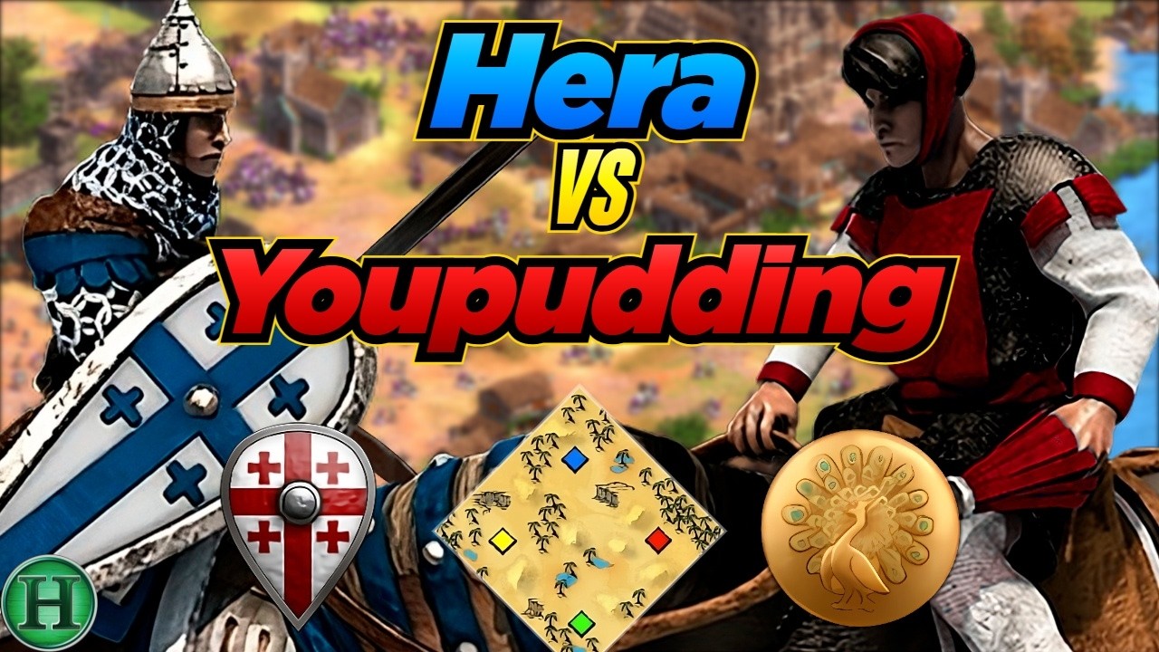 Georgians vs Burmese | 1v1 Arabia | vs Youpudding | AoE2