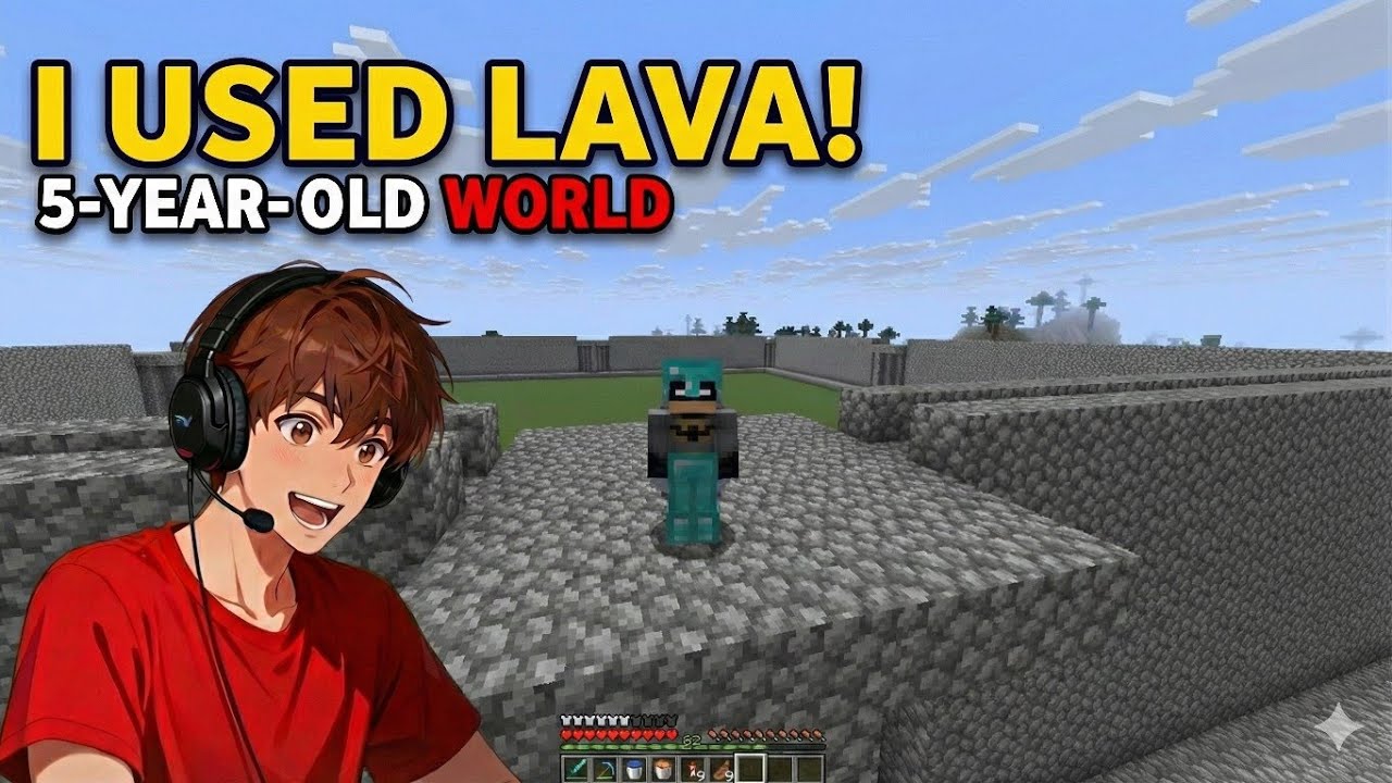 I BUILT A MASSIVE CASTLE USING ONLY LAVA AND WATER | MINECRAFT GAMEPLAY #6