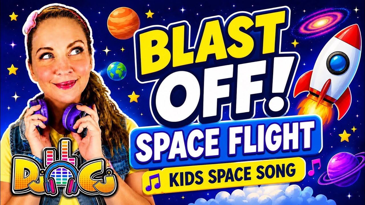 Blast Off! | SPACE FLIGHT | Kids Space Song