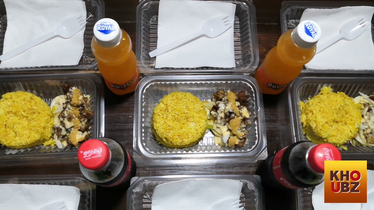 KHOUBZ Shawarma Beef 'N Rice Spicy with Mismo Softdrinks