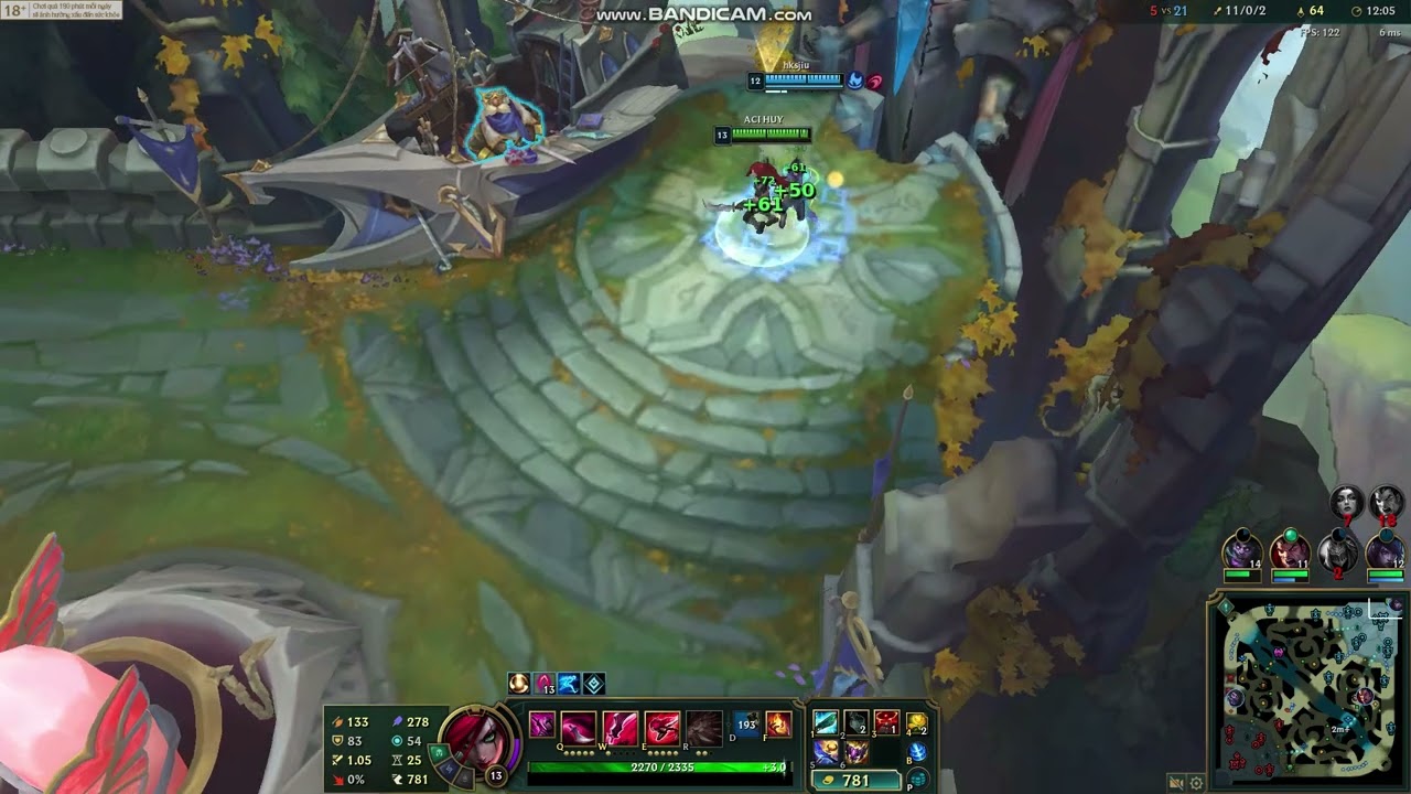Katarina có trận win eszy với 16 mạng hạ gục
