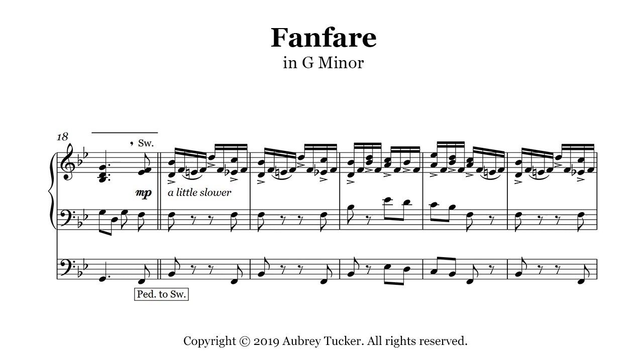 Organ: Fanfare in G Minor - E. L. Ashford