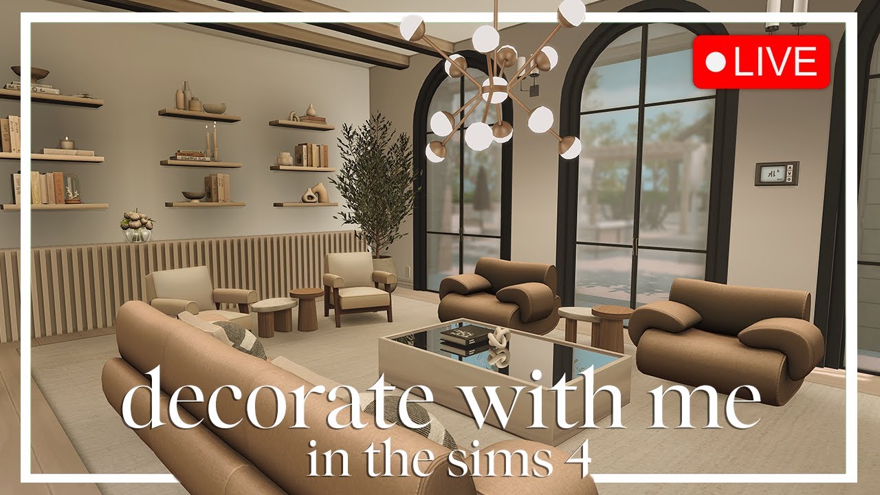 Decorating My Dream Home - The Davis Family's New Home | The Sims 4 Livestream