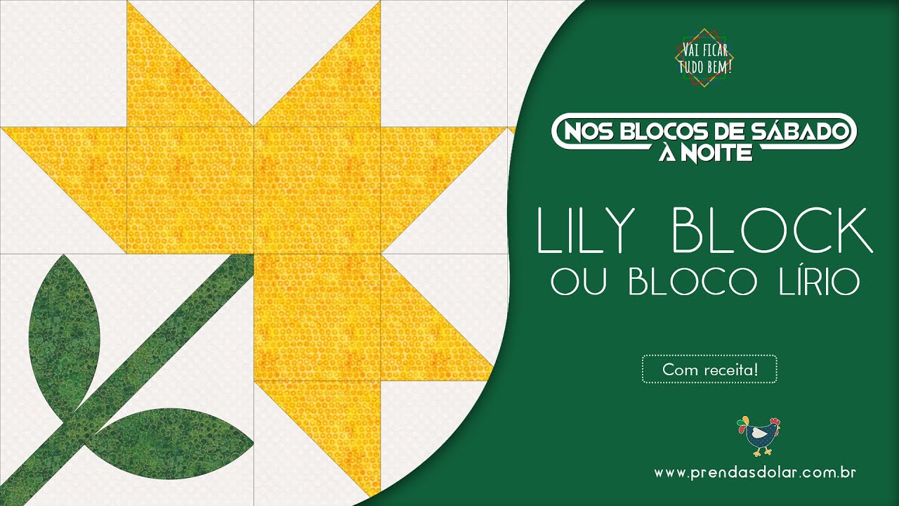 Como fazer bloco de Patchwork em forma de flor: conheça o Lily Block e use seus retalhos de tecidos!