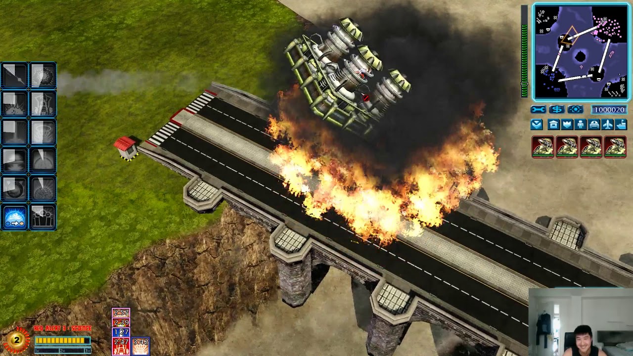 [C&C Red Alert 3: Science Mod] - Crazy V4 launching Soviet nuclear reactors