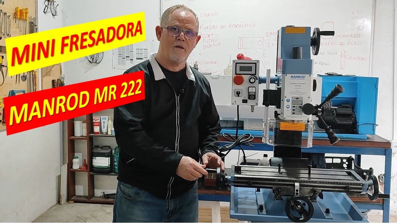 FRESADORA MANROD MR 222 - COMPONENTES       #mundodamecanicaindustrial