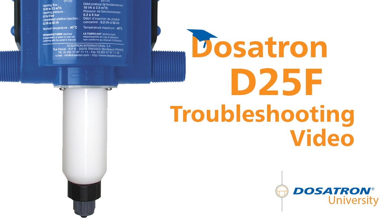 Dosatron D25F Troubleshooting Video