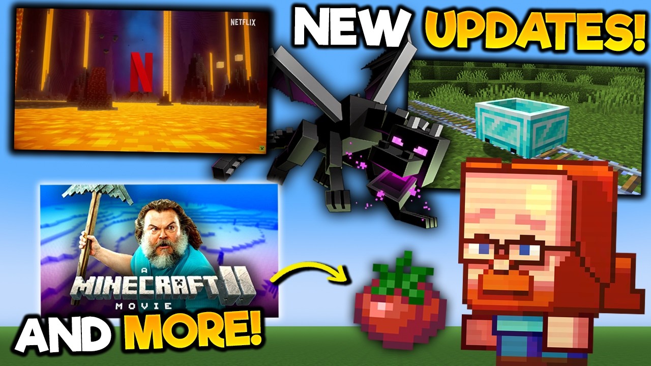 BIG MINECRAFT UPDATES: Movie, Spin Off & Update Release Date