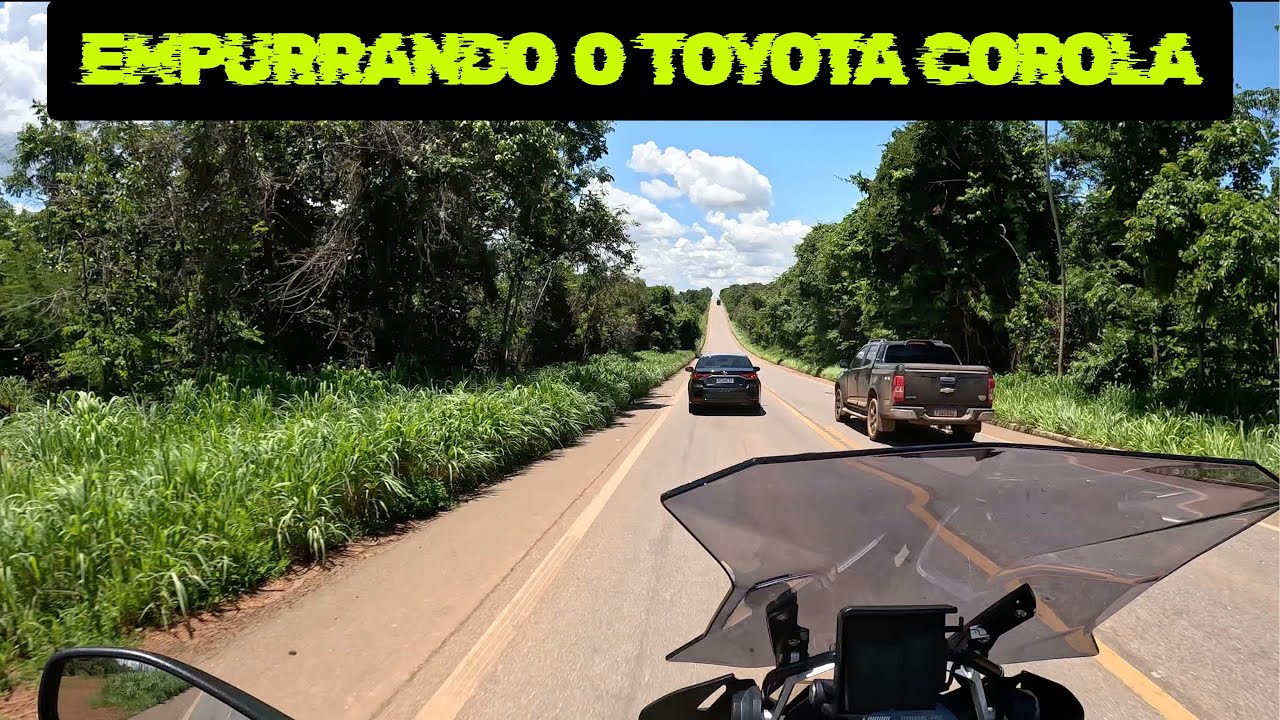 BMW R1250GS ADV - EMPURRANDO O COROLA