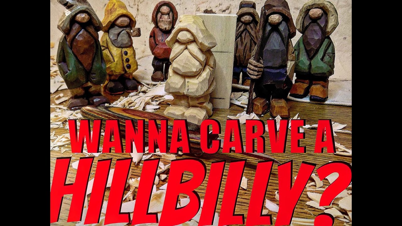 Woodcarving How To: Carve A Hillbilly -Full Tutorial Start to Finish