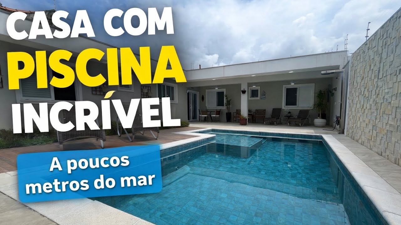 Olha Essa Piscina! Casa Incrível em Itanhaém | Tour Completo