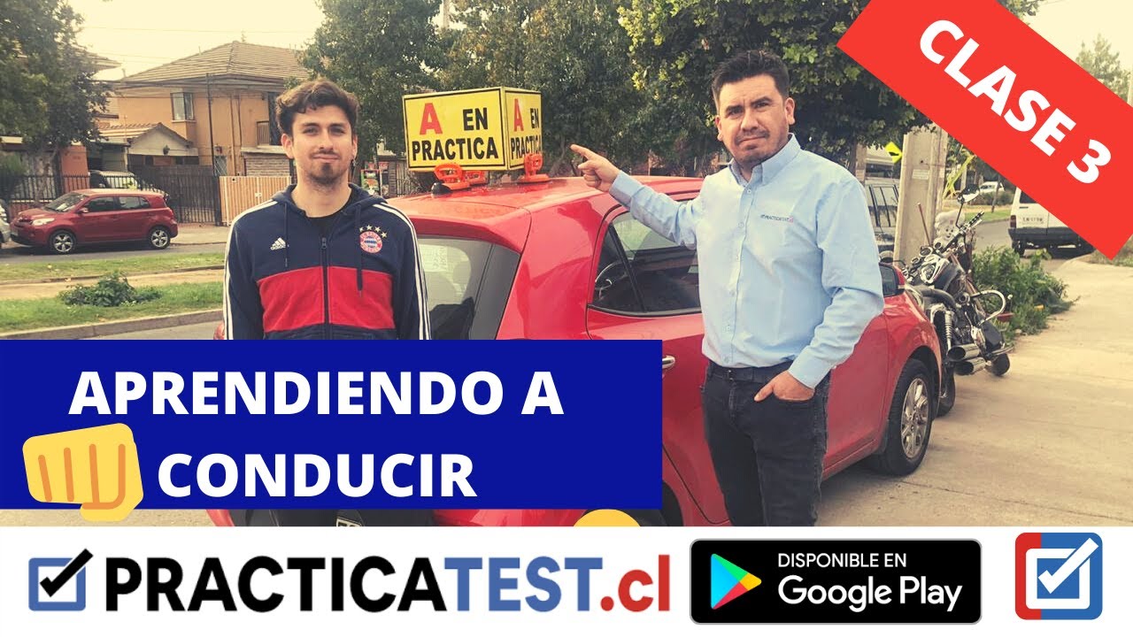 😱 APRENDER A CONDUCIR – 3ª CLASE PRÁCTICA - Desde CERO - PRACTICATEST.CL - GIROS