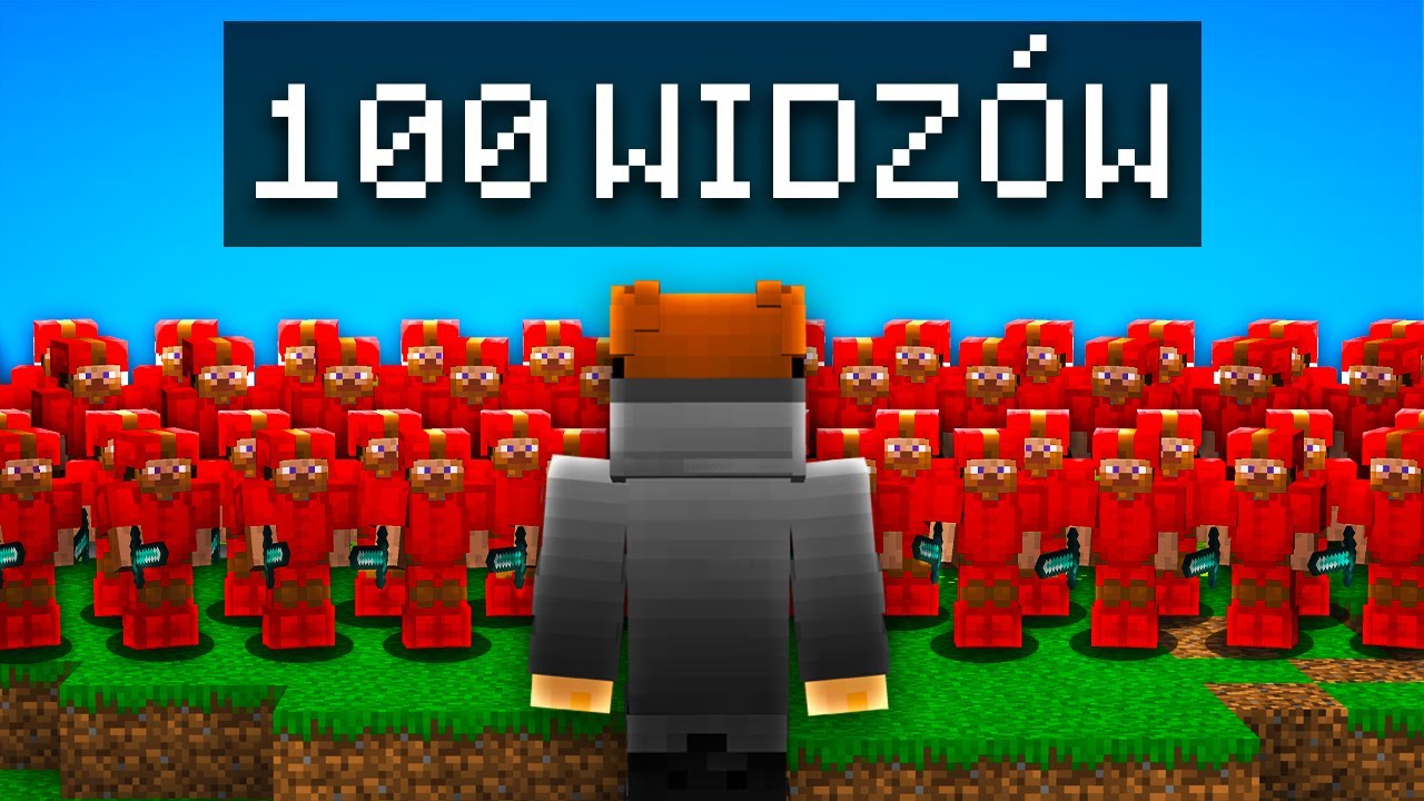 FOMMY VS 100 ŁOWC&Oacute;W NA BEDWARS!