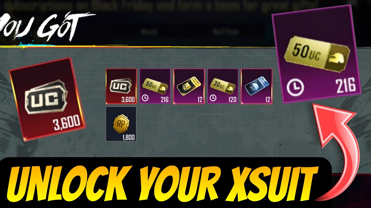 🔥Unlock X-suit Bgmi | How to get Uc In bgmi | Google play Redeem code