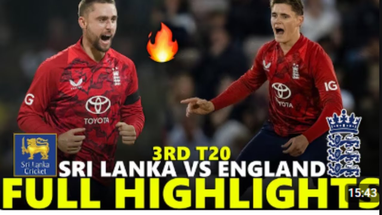 England vs Sri Lanka 3rd T20 Highlights 2026 | Eng vs SL