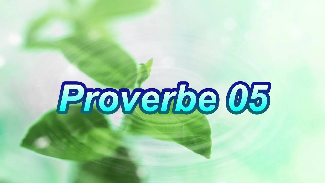 Proverbe 05