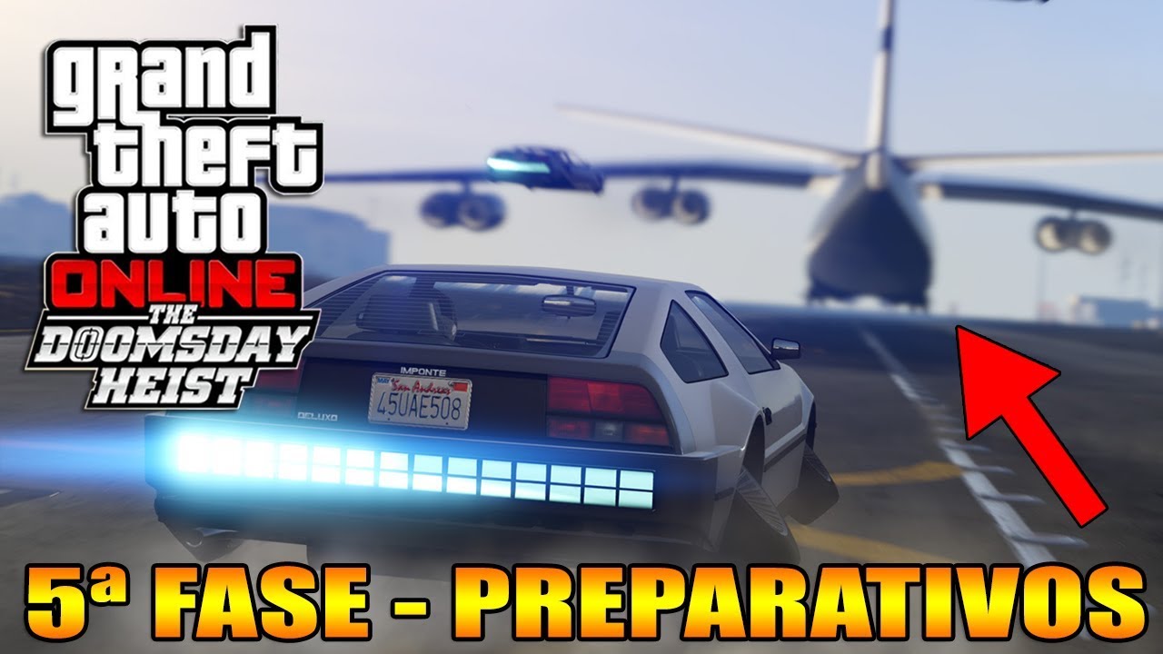 GTA V Online : Doomsday Heist | Ep.5 | 4 DELOREAN's E MUITA CEGADA