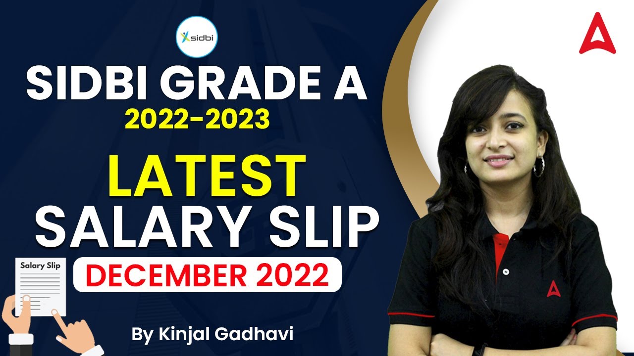 SIDBI GRADE A LATEST SALARY SLIP | DECEMBER 2022 | SIDBI GRADE A PREPARATION