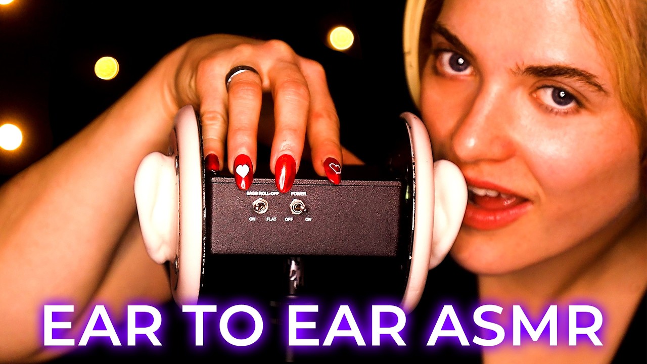 ASMR 3Dio Ear to Ear Tapping, Cupping & Whispers 🌙 Tingly Up-Close Sounds for Deep Sleep