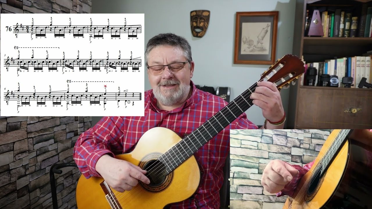 COMO TOCAR ARMÓNICOS EN LA GUITARRA PRIMERAS LECCIONES SAGRERAS LECCIÓN 76