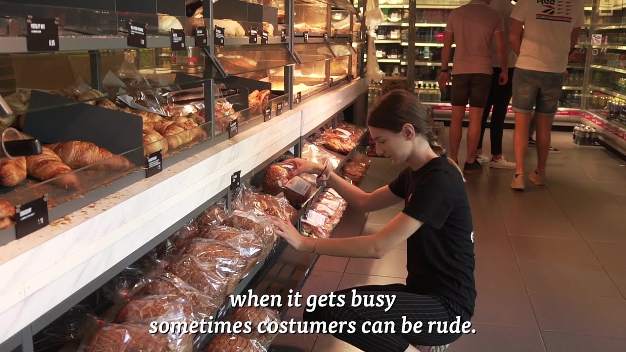 Student's side job: Raluca works at the Spar