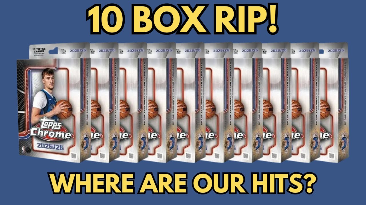 Opening 10 Topps Chrome Basketball Hanger Boxes… WHERE Are the Hits?!