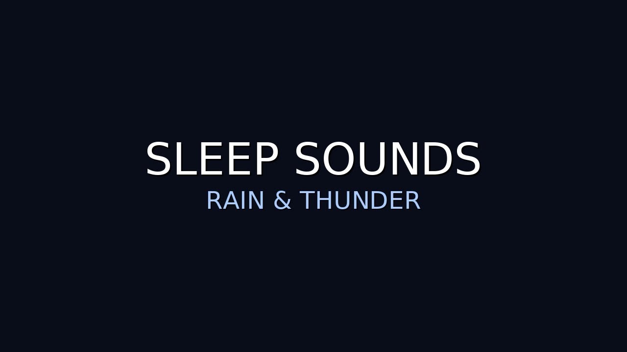 Rainy Night Sounds | 1 Hours | Fall Asleep Fast | Dark Screen