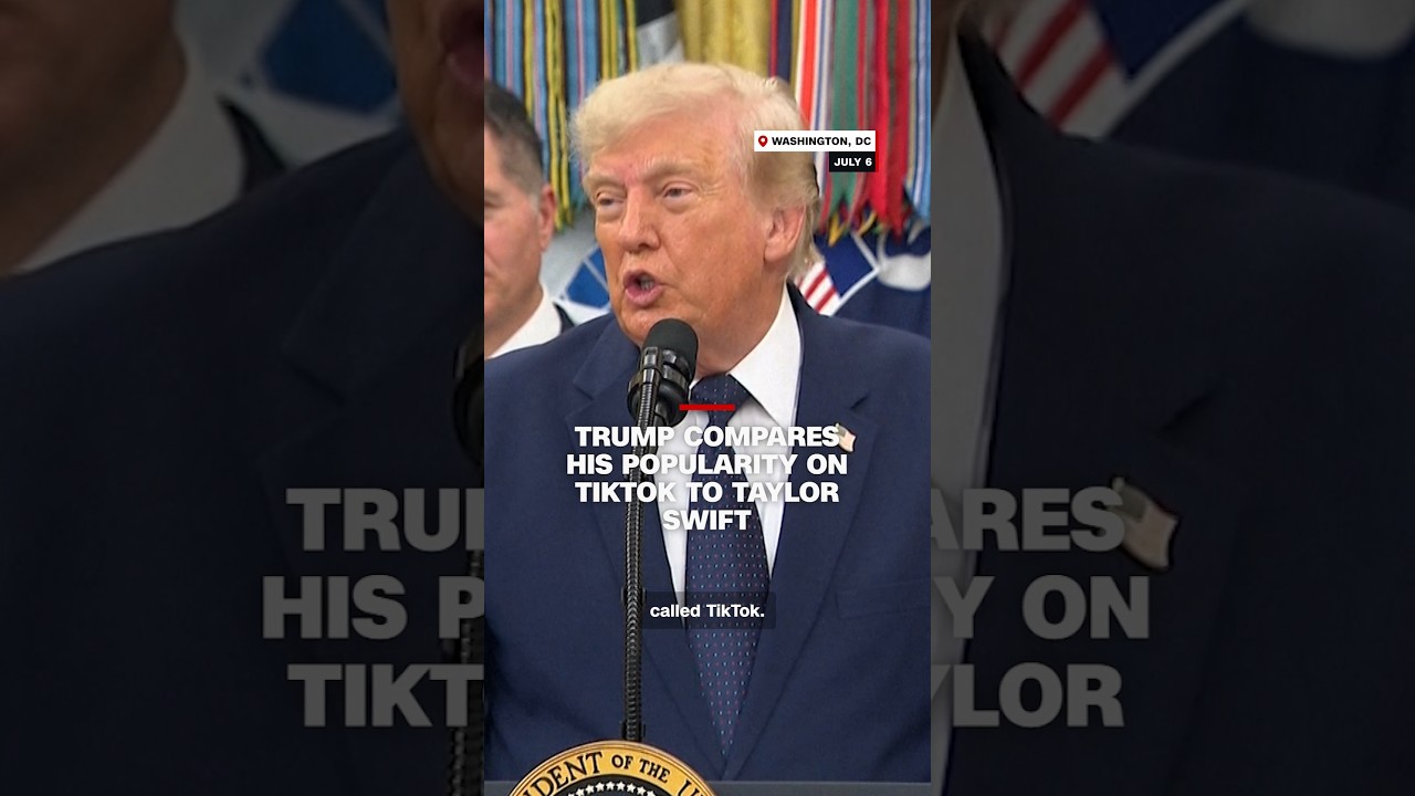 Trump compares his popularity on TikTok to Taylor Swift