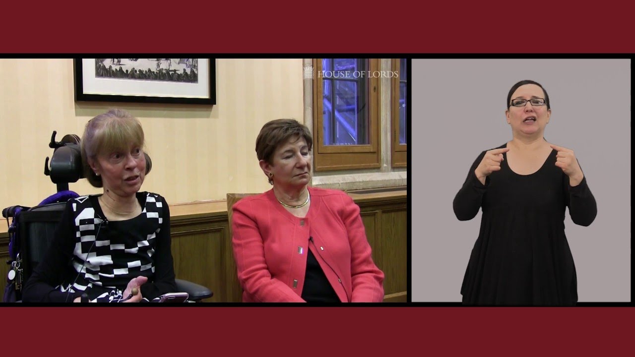 Disability report | Equality Act 2010 and Disability Committee | Lords | BSL