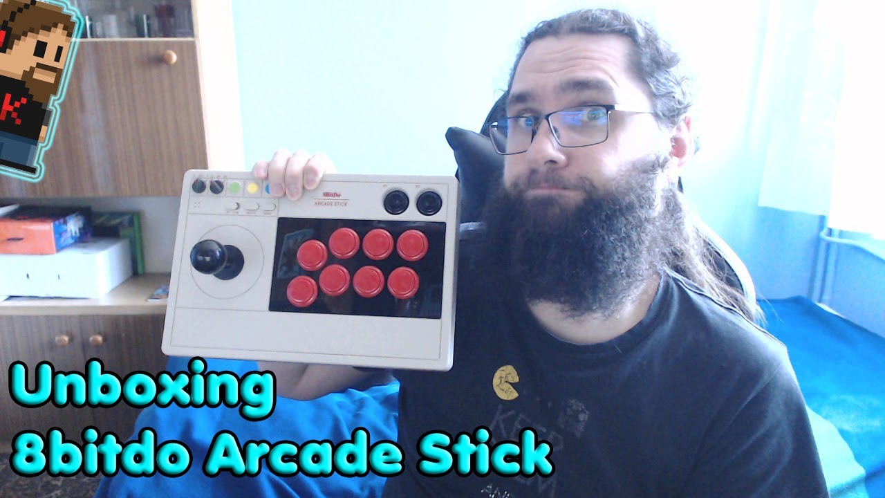 Unboxing 8bitdo Arcade Stick + kr&oacute;tka prezentacja