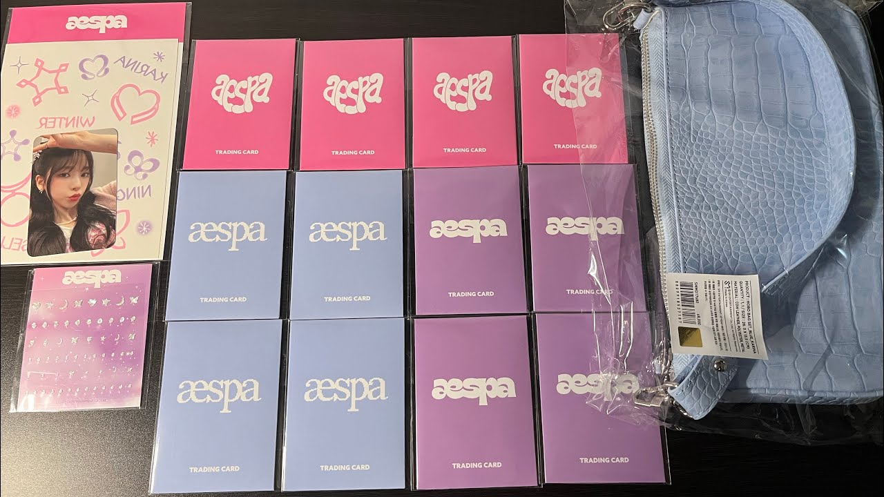 [Unboxing] aespa Pop-Up Store ⟡ Come to MY illusion Official MD ♡ Random Trading Card Pack & more