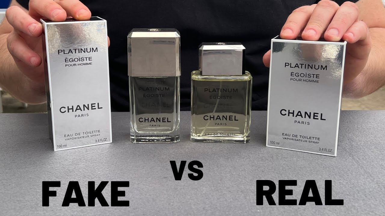 Fake vs Real Chanel Egoiste Platinum Perfume 100 ml