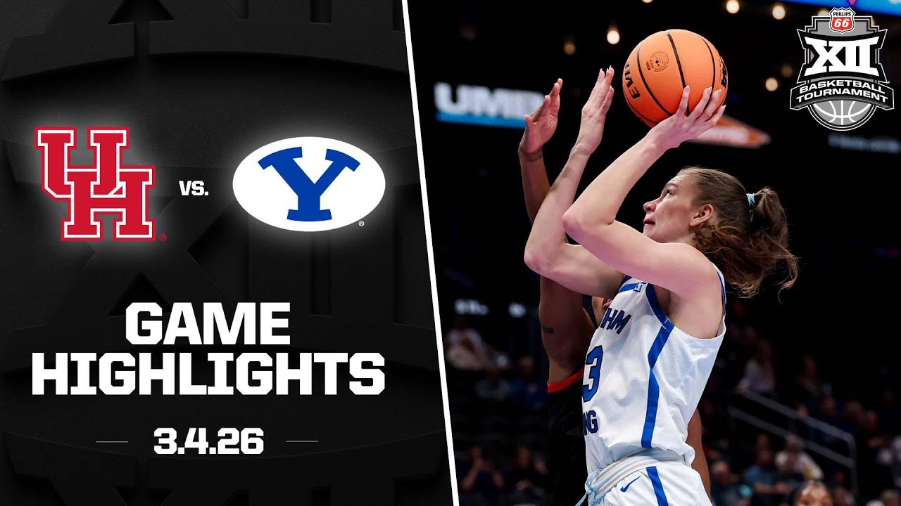 Houston vs. BYU Highlights | 2026 Phillips 66 Big 12 Women’s Basketball Tournament