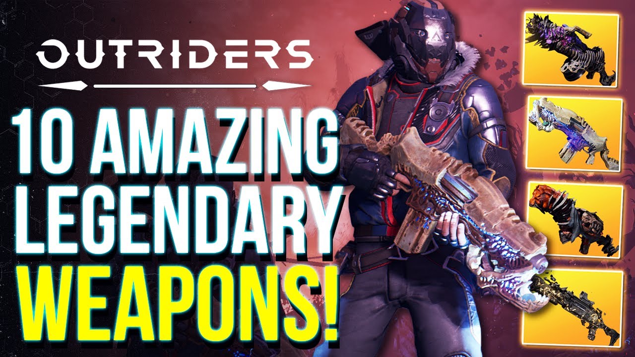 OUTRIDERS - All 10 Legendary Weapons | Outriders Free Demo Full List Of Legendaries