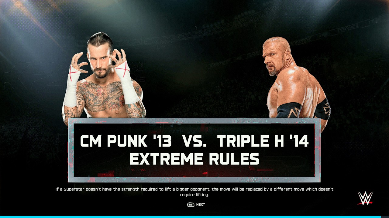 WWE 2K25 FULL MATCH - CM Punk vs. Triple H - Authority's Final Stand