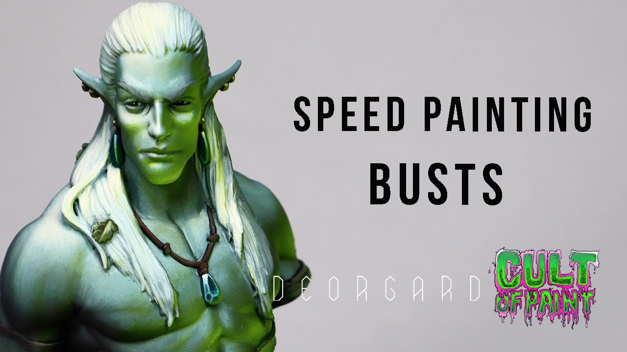 Speed Painting a bust. Using Heargeard academic bust from Deorgard by Cult of Paint