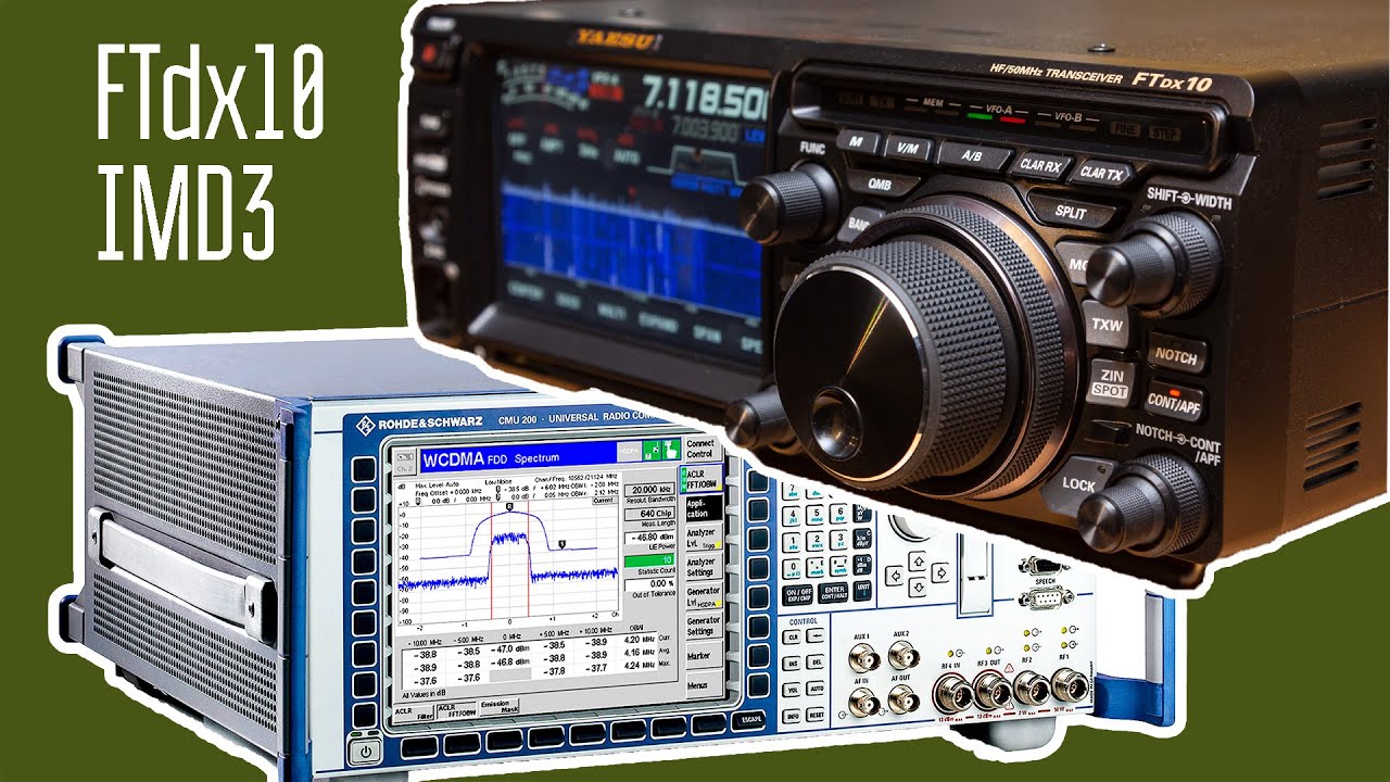 Динамический диапазон IMD3 измеряем у Yaesu FTdx10