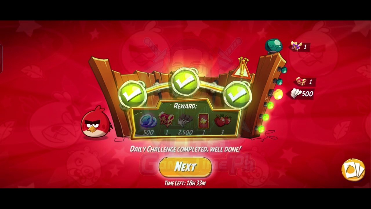 Angry Birds 2 Daily Challenge | AB2 4-5-6 | Red | 16 March 2026