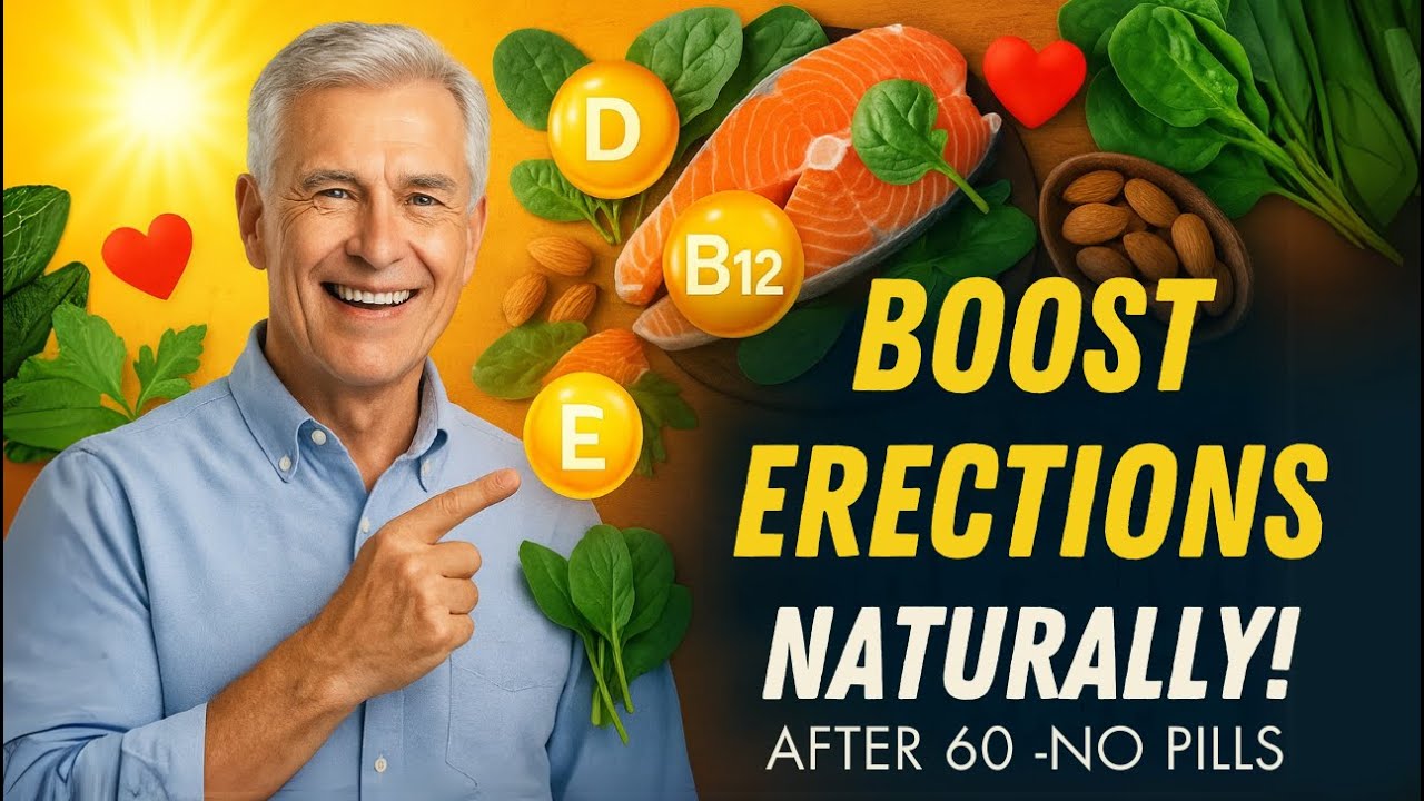 MEN OVER 60: Boost Erections Naturally With These 3 Vitamins