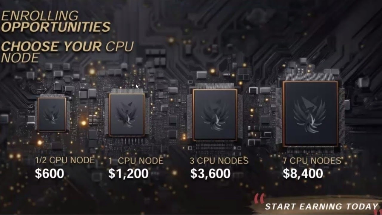 What is the number 1 investment? Own a CPU Node.