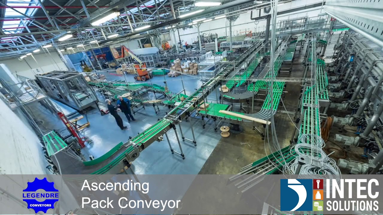 INTEC SOLUTIONS Conveyor line Installation Timelaps  (Legendre)