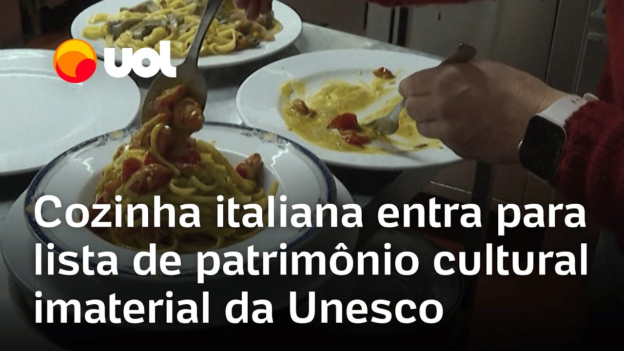 Cozinha italiana entra para lista de patrim&ocirc;nio cultural imaterial da Unesco