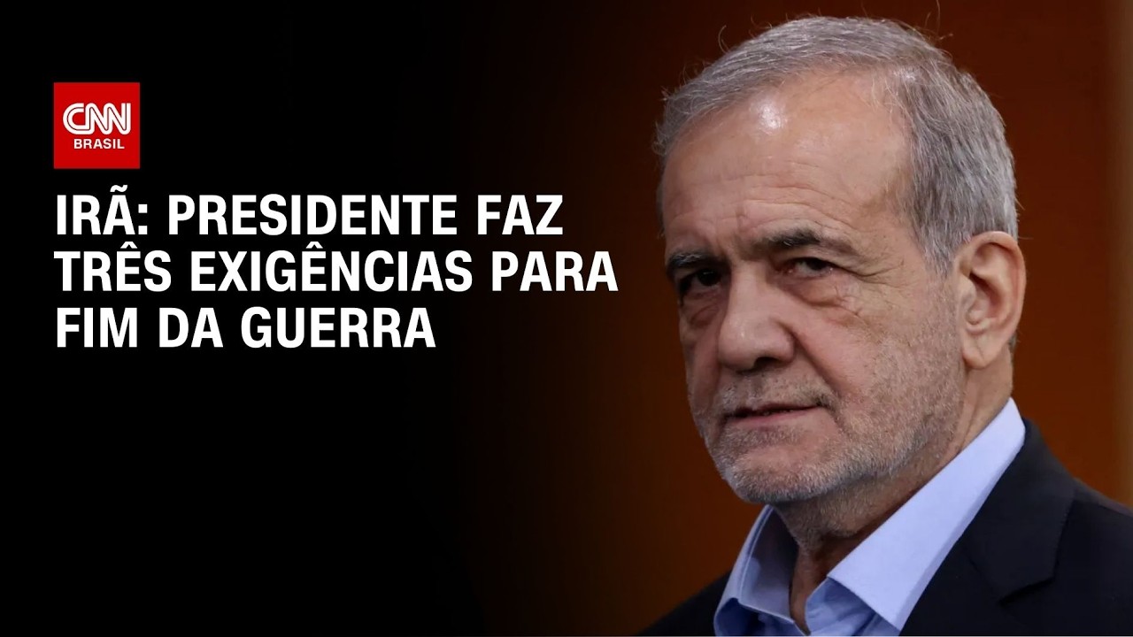 Presidente do Ir&atilde; faz tr&ecirc;s exig&ecirc;ncias para fim da guerra com EUA e Israel | BASTIDORES CNN