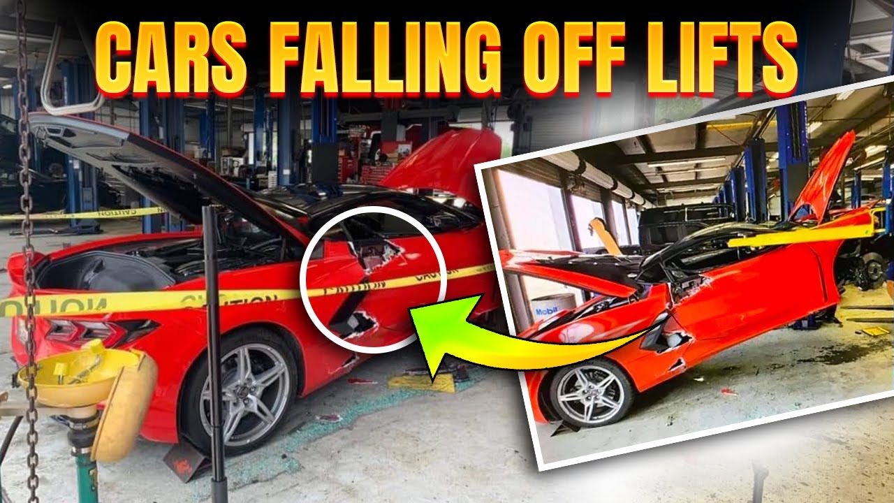 Cars Falling OFF of Car Lifts / Garage Hoists | DONT DO THIS IF YOU'RE A MECHANIC !