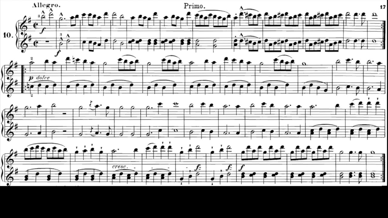 Anton Diabelli op. 149 Nr. 10 Accompaniment
