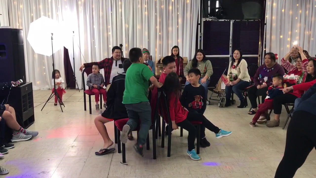Musical chairs//Christmas party