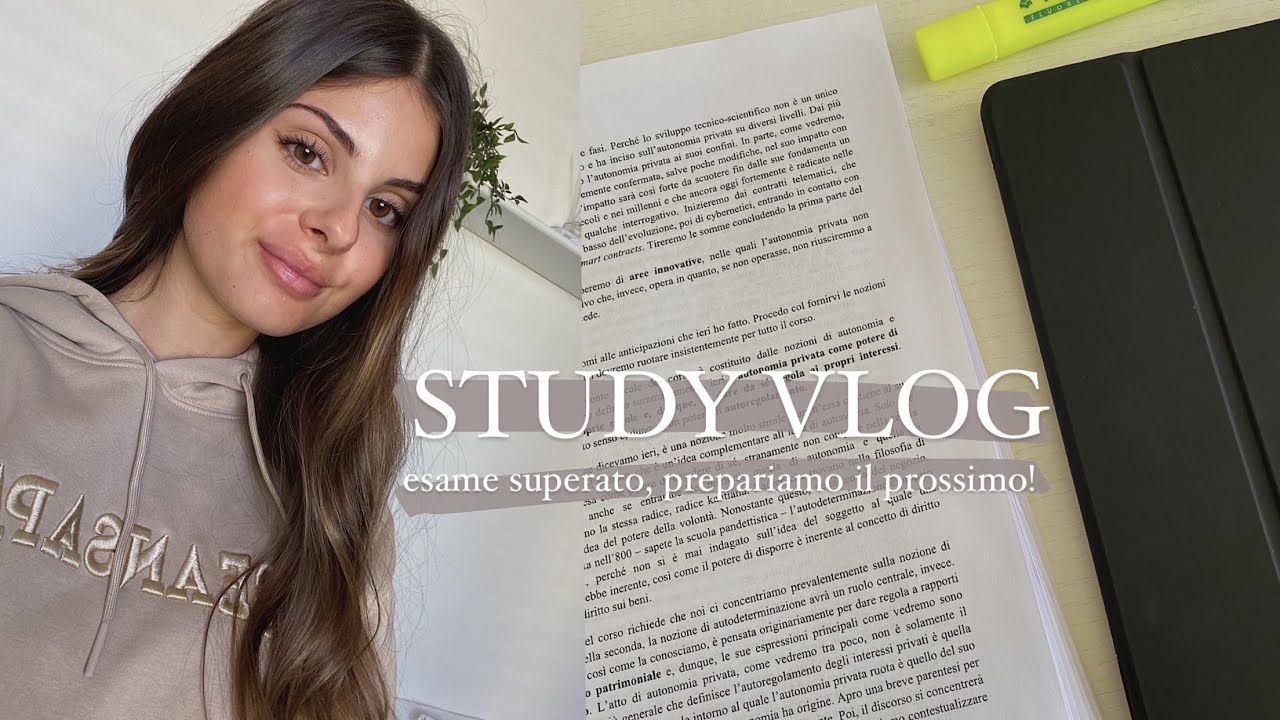 STUDY VLOG: esame superato, studiamo per il prossimo!📚